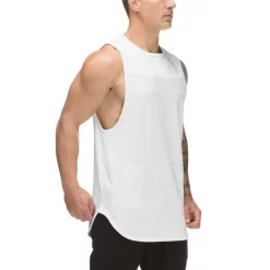 Men's Dry-FIT Y-Back Racerback Bodybuilding Stringer Tank Tops